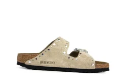 Sandalen En Slippers | Slippers^Birkenstock Arizona Rivet Border Taupe Narrow