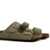 Slippers | Sandalen En Slippers^Birkenstock Arizona Taupe Suede Narrow