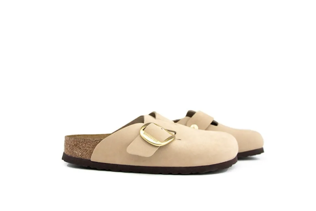Slippers | Sandalen En Slippers^Birkenstock Boston Big Buckle Sandcastle Narrow