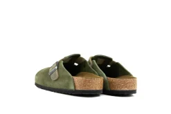 Slippers | Sandalen En Slippers^Birkenstock Boston LEVE Thyme Suede