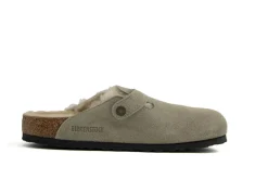 Slippers | Sandalen En Slippers^Birkenstock Boston Shearling LEVE Taupe
