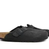 Slippers | Sandalen En Slippers^Birkenstock Boston Suede Velvet Grey Narrow