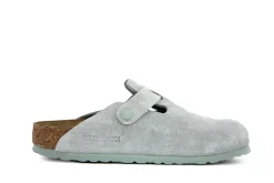 Slippers | Sandalen En Slippers^Birkenstock Boston Suede Pure Sage Narrow