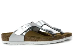 Slippers | Sandalen En Slippers^Birkenstock Gizeh Electric Metallic Silver
