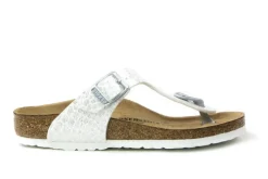 Slippers | Sandalen En Slippers^Birkenstock Gizeh Magic Snake White