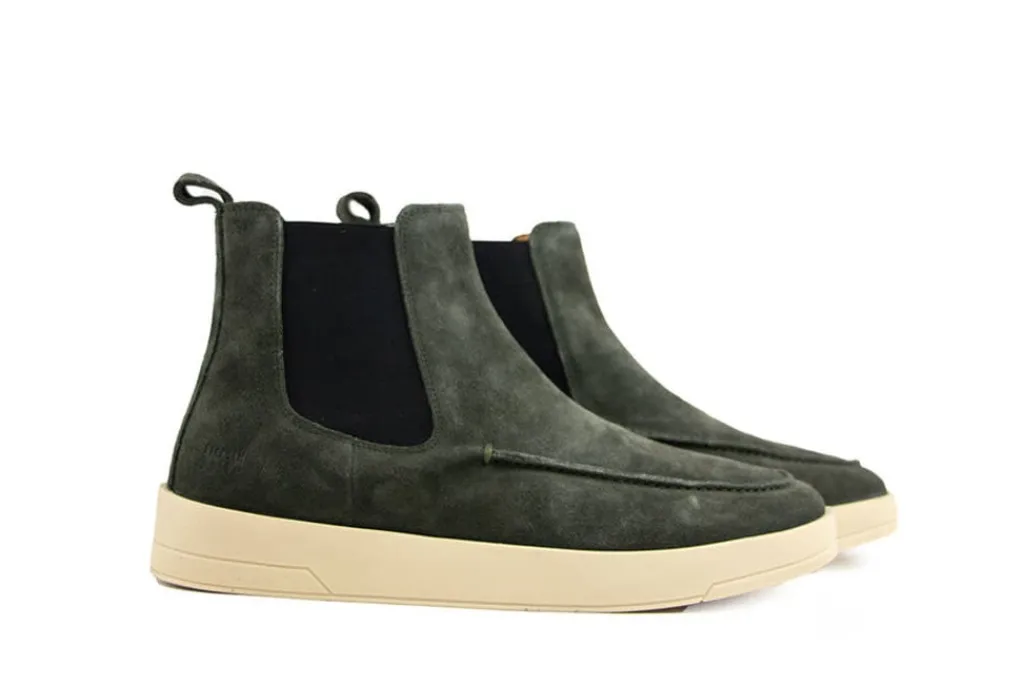 Chelsea Boots^Blackstone Chelsea Boots Green Suede