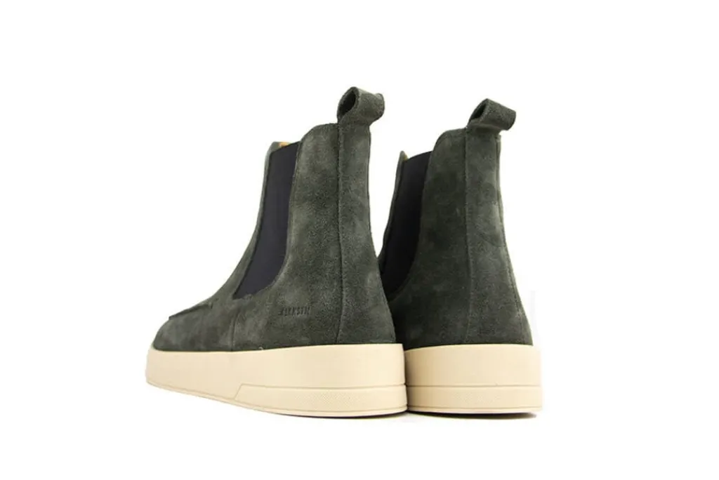 Chelsea Boots^Blackstone Chelsea Boots Green Suede