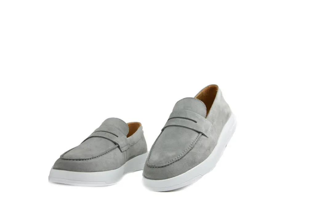 Loafers / Instappers^Blackstone Loafer Enzo Ciment Suede