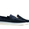 Loafers / Instappers^Blackstone Loafer Enzo Navy Suede