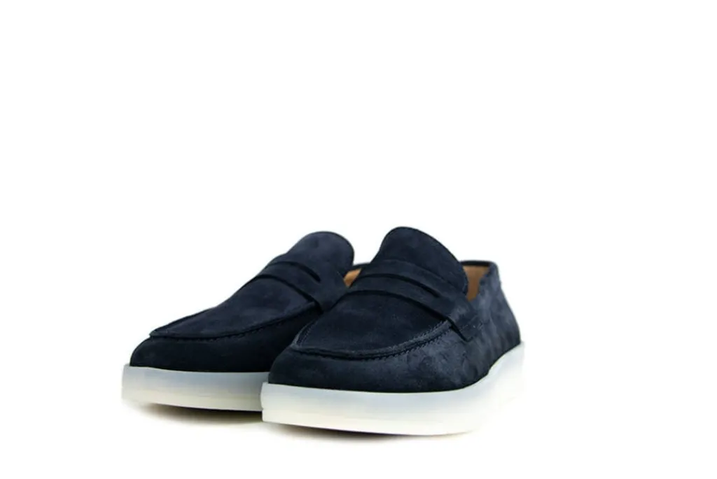 Loafers / Instappers^Blackstone Loafer Enzo Navy Suede