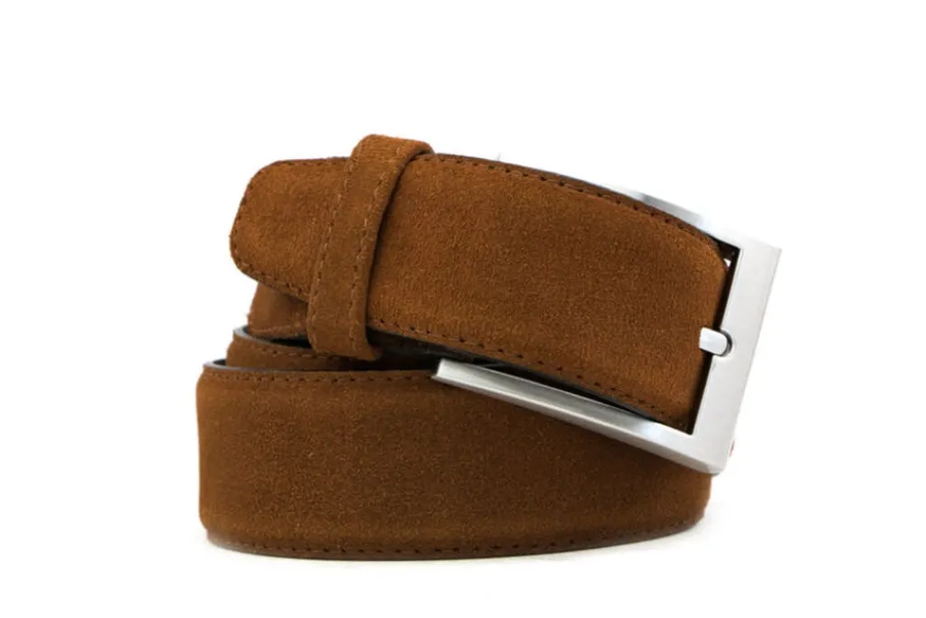 Riemen | Herenaccessoires^Bradbury Riem Cognac Suede