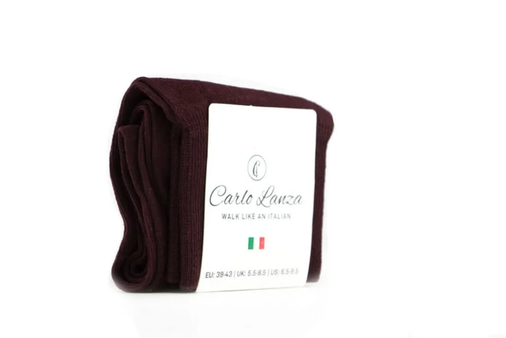 Sokken | Herenaccessoires^Carlo Lanza Sok Bordeauxrood