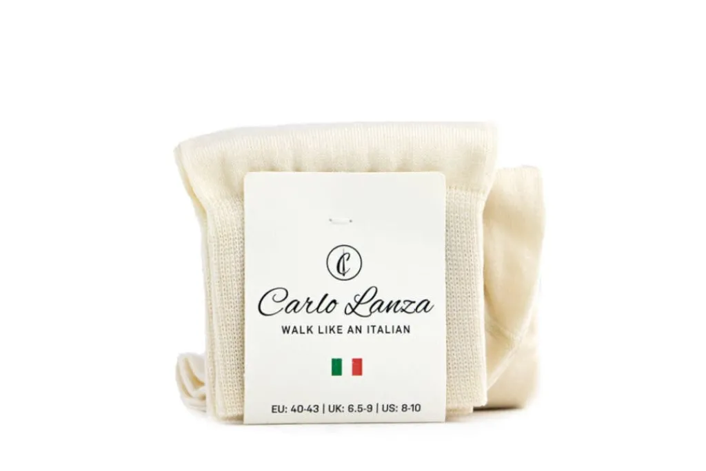 Sokken | Herenaccessoires^Carlo Lanza Sok Ivory Cotton