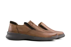 Instappers | Loafers / Instappers^Clarks Instappers Cognac Donaway Step Dark Tan
