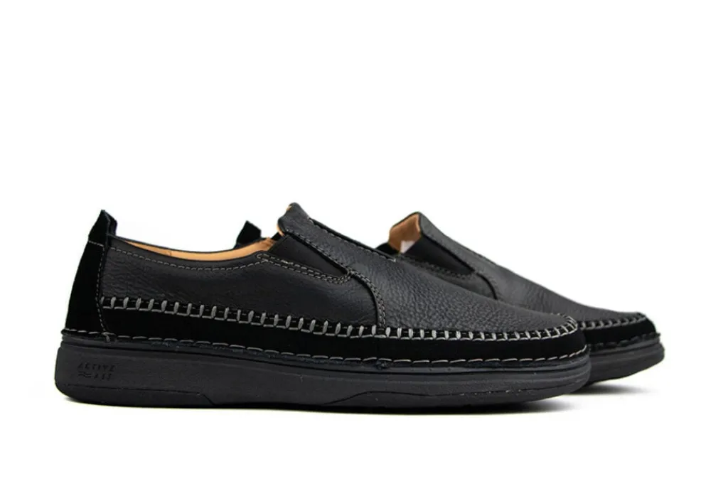 Instappers | Loafers / Instappers^Clarks Nature 5 Walk Black Combi