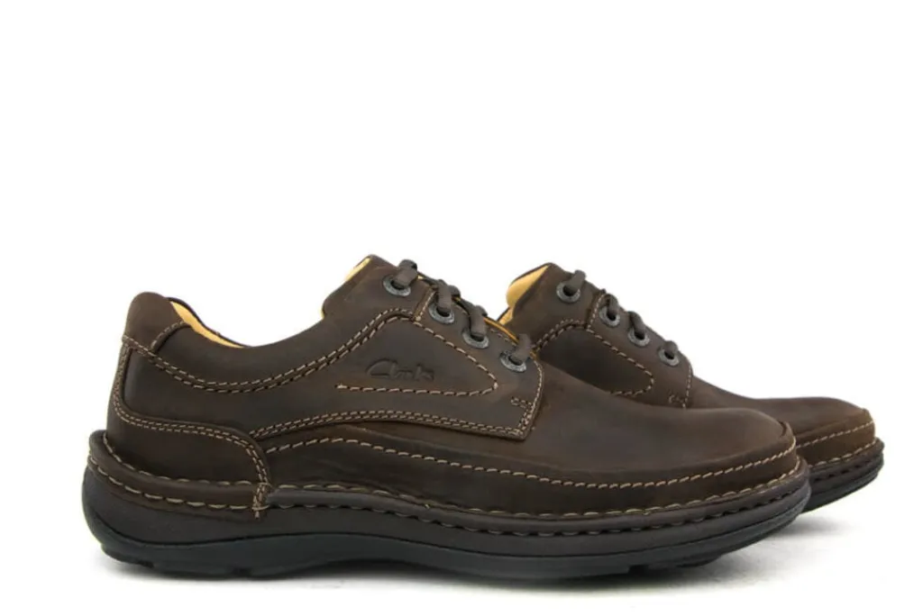 Veterschoenen^Clarks Nature Three Ebony Oily