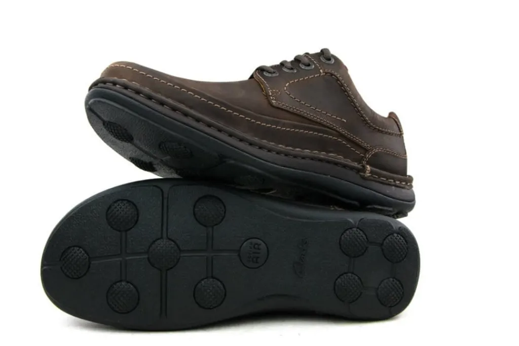 Veterschoenen^Clarks Nature Three Ebony Oily