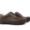 Veterschoenen^Clarks Nature Three Mahogny Leather
