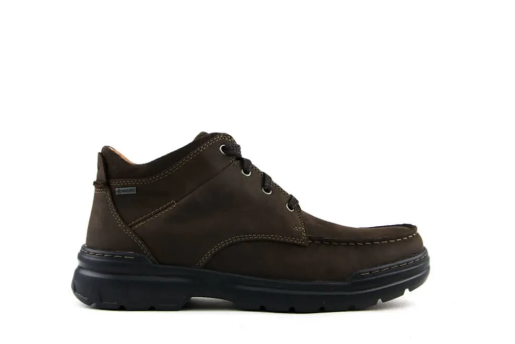 Veterschoenen^Clarks Rockie 2 Higtx Bruin Nubuck
