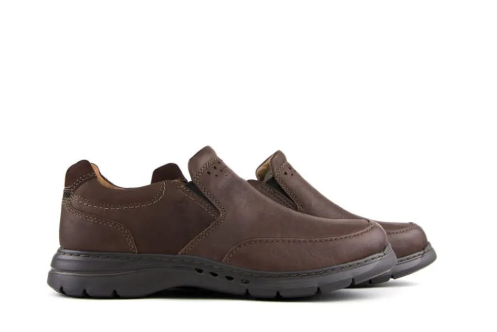 Instappers | Loafers / Instappers^Clarks Un Brawley Step Mahogany Leather
