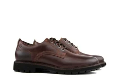 Veterschoenen^Clarks Veter Batcombe Tie Dark Tan