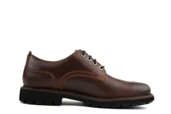 Veterschoenen^Clarks Veter Batcombe Tie Dark Tan