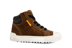 Veterschoenen^Develab Hoge Veter Cognac Suede