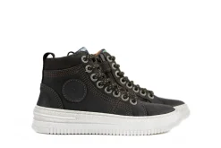 Veterschoenen^Develab Hoge Veter Dark Brown