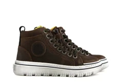 Veterschoenen^Develab Hoge Veterschoenen Cognac