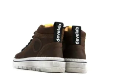 Veterschoenen^Develab Hoge Veterschoenen Cognac
