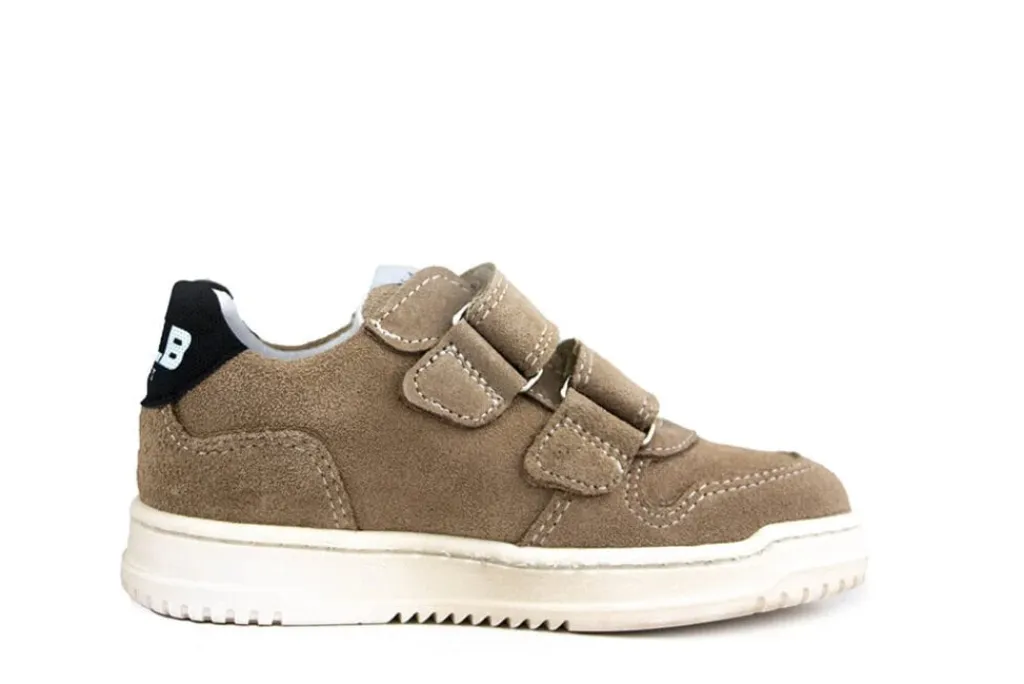 Sneakers^Develab Klittenband Sneaker Taupe Suède