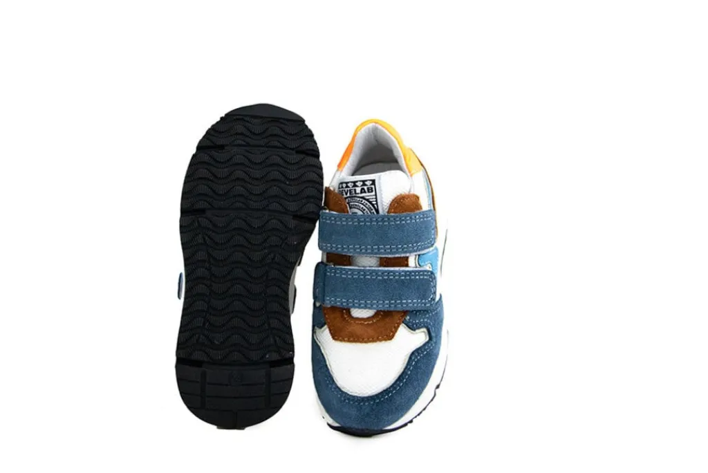 Sneakers^Develab Klittenband Sneaker Blue Combi