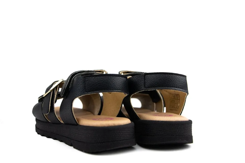 Sandalen | Sandalen En Slippers^Develab Sandaal Black Nappa