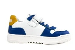 Klittenbandschoenen | Sneakers^Develab Sneaker Klittenband Blue Nappa Combi