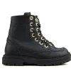 Veterboots En Bikerboots^Develab Veterboot Black Nappa