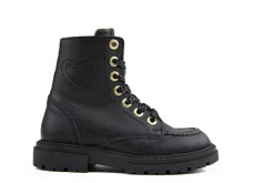 Veterboots En Bikerboots^Develab Veterboot Black Nappa
