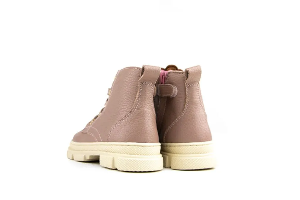 Veterboots En Bikerboots^Develab Veterboot Old Pink Nappa