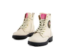 Veterboots En Bikerboots^Develab Veterboot Smiley Beige Nappa