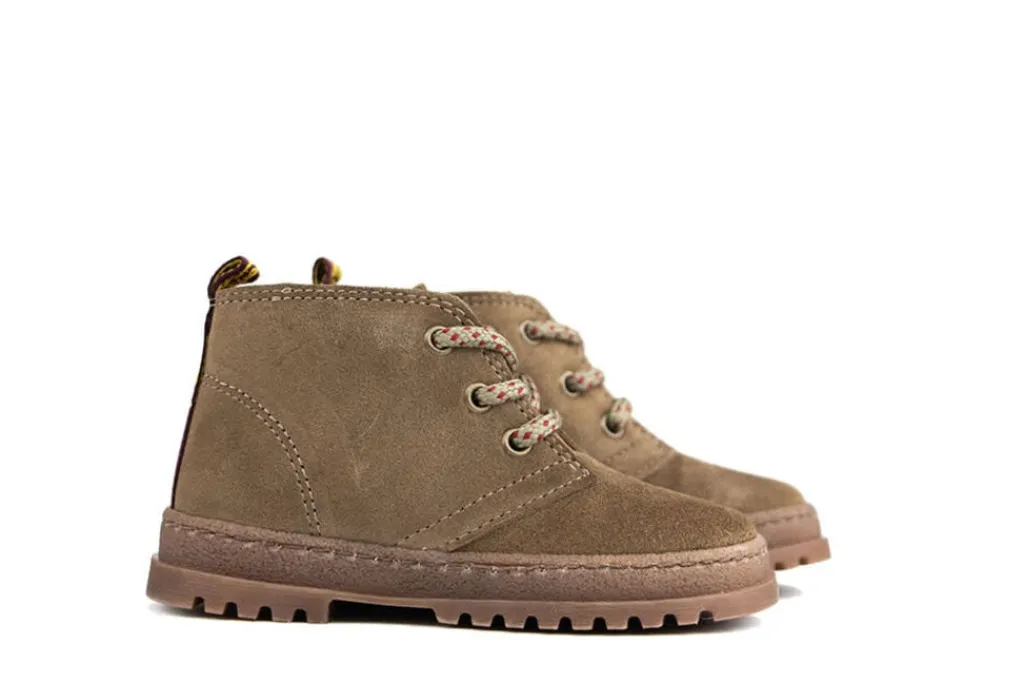 Veterboots^Develab Veterboot Taupe Suede