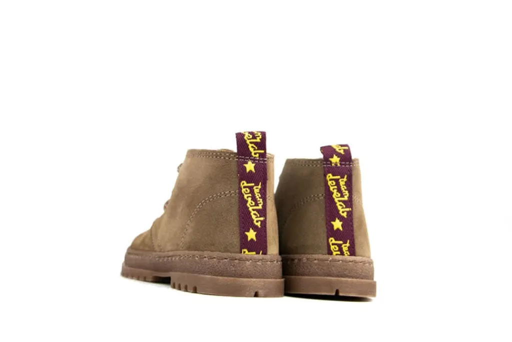 Veterboots^Develab Veterboot Taupe Suede