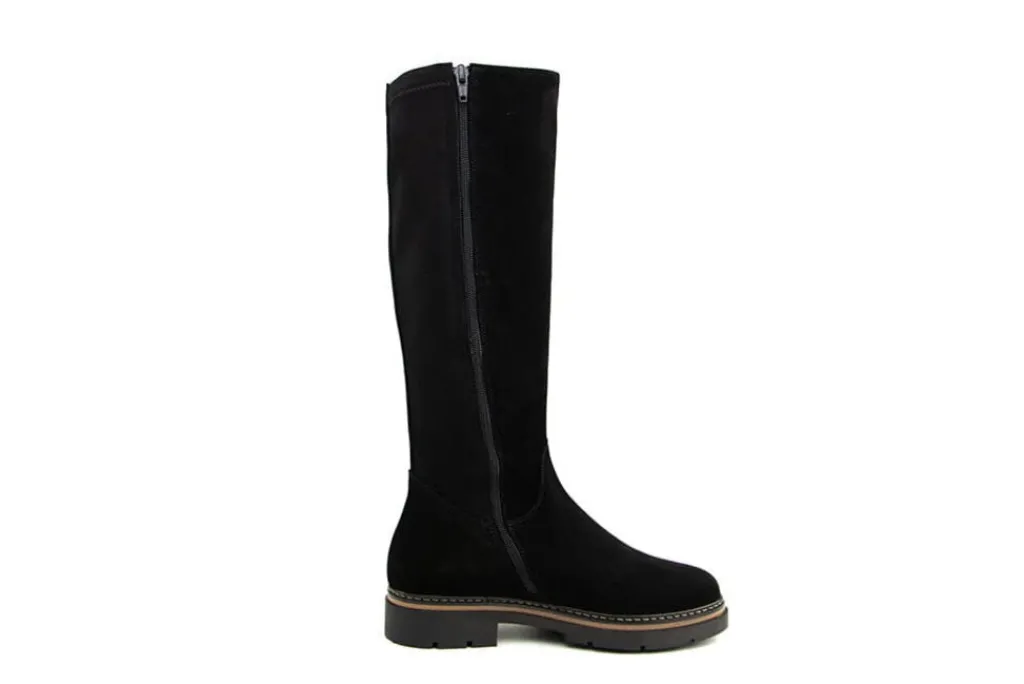 Laarzen^DL-Sport DL Sport Laars Gesp Velour Nero