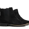 Enkellaarzen | Wijdte H^Durea Enkellaars Zwart Fox Suede H-leest