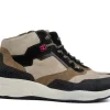 Sneakers | Wijdte H^Durea Hoge Sneaker Zwart Seppia Bordeaux H