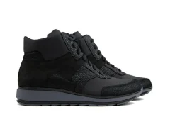 Sneakers | Wijdte H^Durea Hoge Sneaker Zwart H-leest