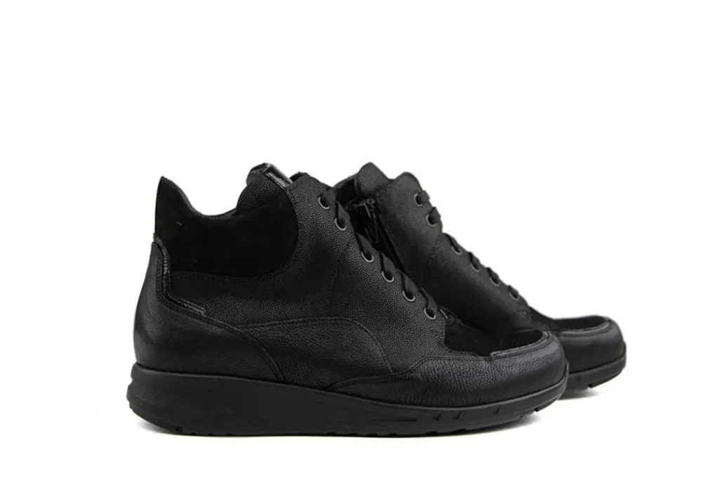 Sneakers | Wijdte K^Durea Hoge Sneaker Zwart Combi K