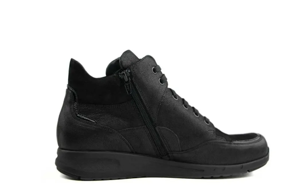 Sneakers | Wijdte K^Durea Hoge Sneaker Zwart Combi K