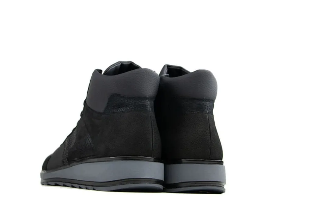 Sneakers | Wijdte H^Durea Hoge Sneaker Zwart H-leest