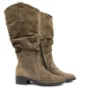 Laarzen | Wijdte H^Durea Laars Khaki Suede H-leest