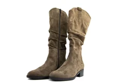 Laarzen | Wijdte H^Durea Laars Khaki Suede H-leest