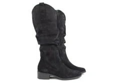 Laarzen | Wijdte H^Durea Laars Zwart Fox Suede H-leest